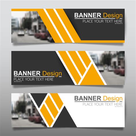 Vector Set Of Modern Banners Template Design 13 Free Download