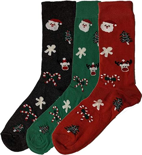 Mens Boys Novelty Fun Christmas Cotton Socks Xmas T 6 Pair Pack Uk 6