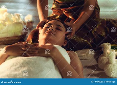 Therapist Spa Body Massage Woman Hands Treatment Royalty Free Stock