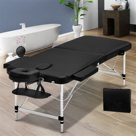 Zenses Massage Table 70cm 2 Fold Aluminium Massage Bed Portable Beauty