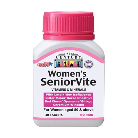 21st Century Womens Seniorvite 30 Tablets Vitamins And Herbs For Women