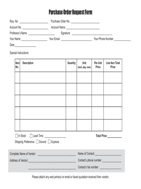 purchase order form   templates   word excel