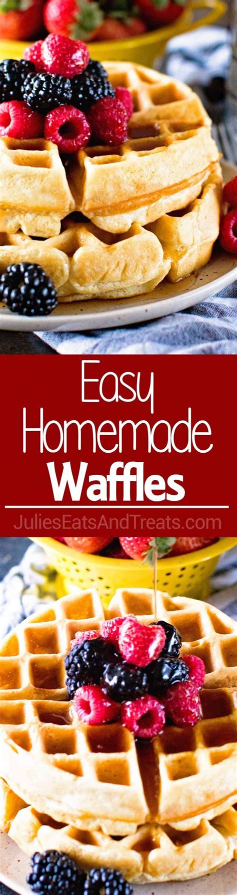 Thick Fluffy Homemade Waffles Easy Homemade Waffles That Are