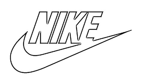 Nike Logo Coloring Pages Sketch Coloring Page