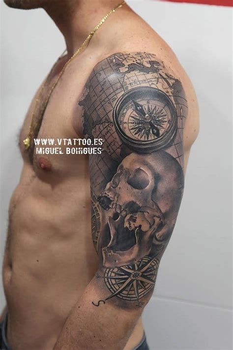 101 Compass Tattoo Designs For Men Outsons