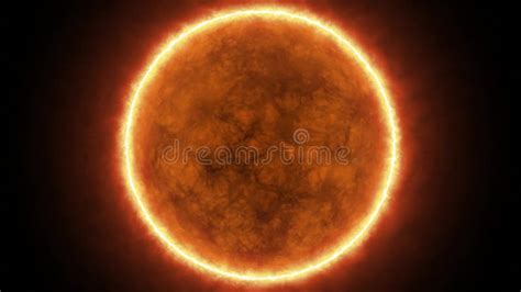 Approaching Realistic Burning Sun Surface With Flares In Space 3d
