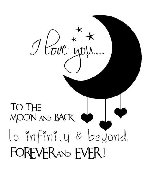 Muursticker I Love You To The Moon Love You To The Moon And Back