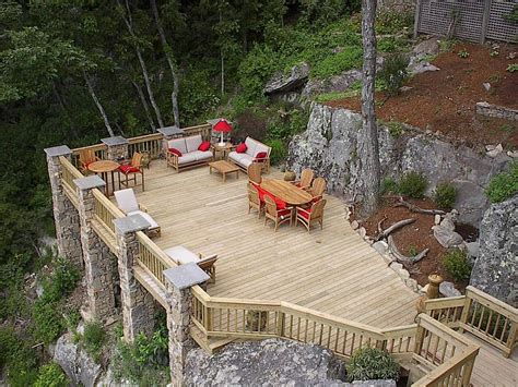 Sloped Backyard Deck Ideas Most Of The Engaging And Also Neat Too