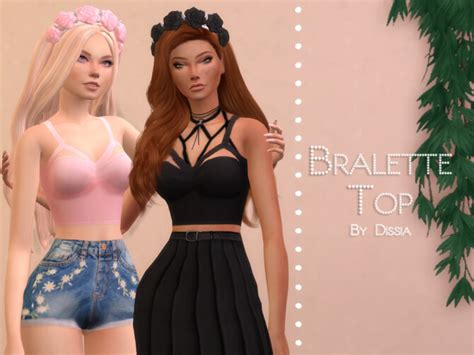 Bralette Top By Dissia At Tsr Sims 4 Updates