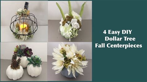 4 Amazing Dollar Tree Diy Fall Centerpieces For Home Decor And Weddings