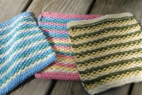 Here Is The Pattern For My Leftovers Dishcloth Worsted Weight Cotton 3 Different Colors Size