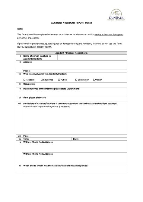 Injury Incident Form - How to create an injury Incident Form? Download this Injury Incident Form 