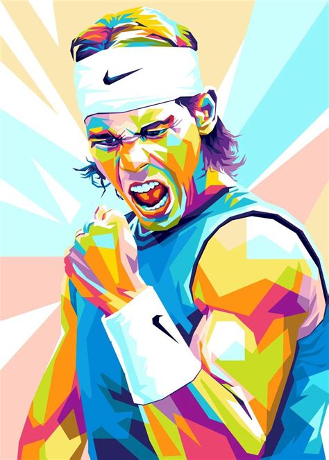 Rafael Nadal Poster Picture Metal Print Paint By Wpap Me