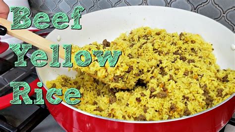 Cover the saucepan, reduce heat to low, and simmer until water is absorbed and rice is cooked, about 20 minutes. Ground Beef and Yellow Rice Recipe | One Pot Meal Idea ...