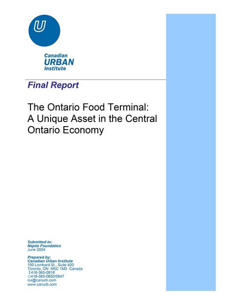The Ontario Food Terminal A Unique Asset In The Central Ontario