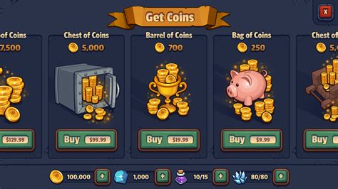 The Screenshot Shows Different Types Of Gold Coins And How To Use Them