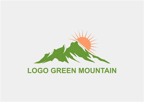 Premium Vector Logo Green Mountain Company Name