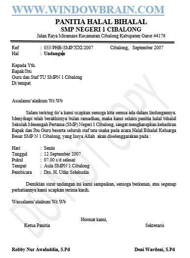 Biasanya, seseorang izin tidak masuk karena suatu keperluan yang tidak bisa dihindarkan, seperti sakit, keperluan keluarga, dan kegiatan lainnya. Download Contoh Surat Undangan Resmi Acara Halal bihalal ...