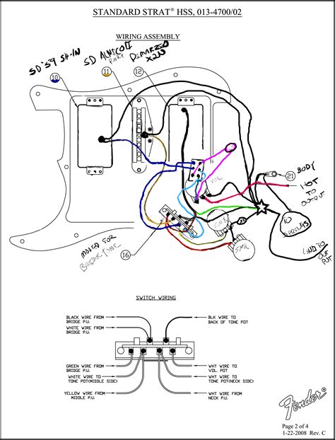 Srv repro strat wiring harness. Fender Blacktop Stratocaster Wiring Schematic | Wiring Diagram Database