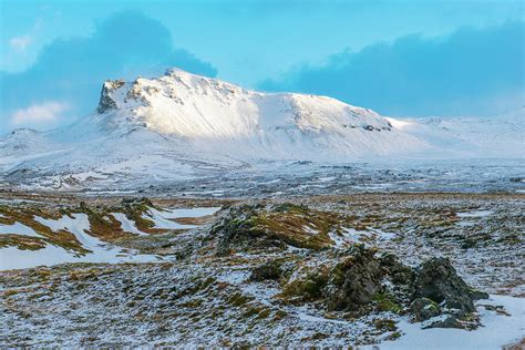 Icelandic Winter Landscape At Snaefellsnes Peninsula Photograph By Dubi