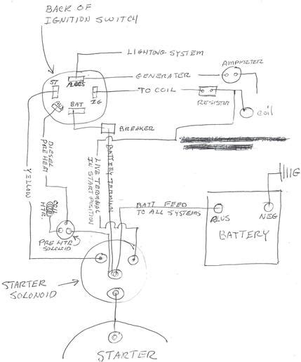 Diesel Tractor Ignition Switch Wiring Diagram