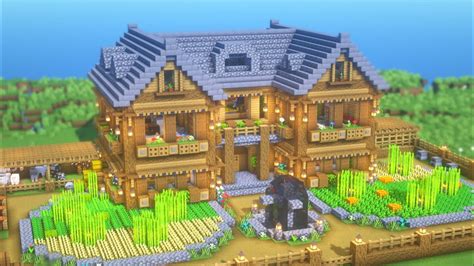 Minecraft How To Build A Large Survival Base Simple Survival House
