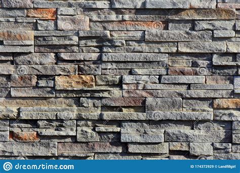 Modern Grey Stone Wall Texture Stock Image Image Of
