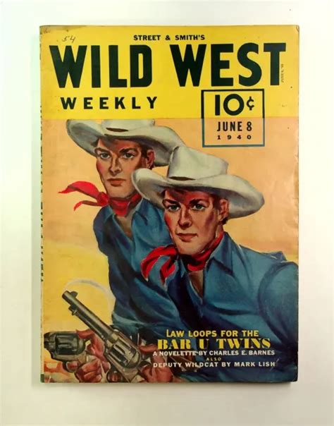 Wild West Weekly Pulp Aug 6 1940 Vol 137 4 Vg 5100 Picclick