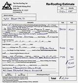 Roofing Estimate Template Images
