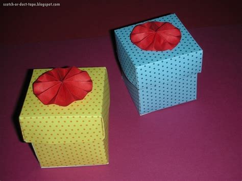 Paper Boxes · How To Fold An Origami Box · Decorating Papercraft And