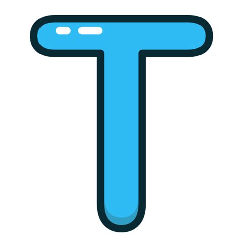 Blue Letter T Alphabet Letters Icon Free Download