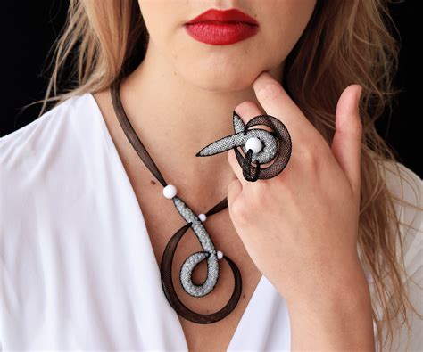 Spiral Necklace, Unusual Necklace, Contemporary Necklace, Unusual