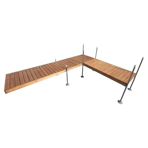 Just lumber, screws, and the bolts to connect the stanchion to the dock. PlayStar 4 ft. x 10 ft. Commercial Grade Roll in Dock Kit ...