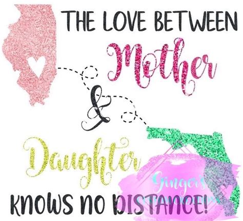Love Between Mother Daughter Knows No Distance Long Distance Etsy Long Distance Relationship