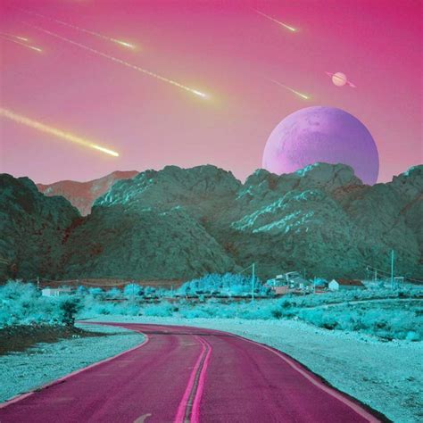 Look for poppin colours and shapesfor music i recommend prismcorp. Gallery | Skyscape, Vaporwave, Nature aesthetic