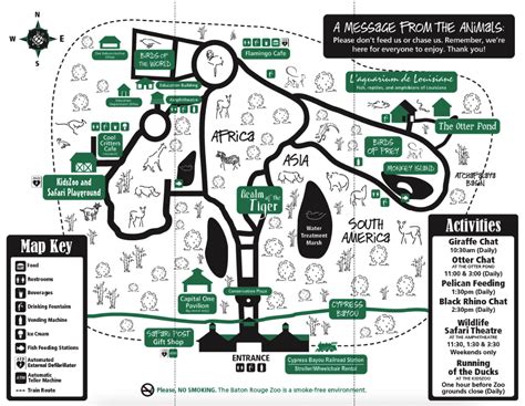 Baton Rouge Zoo Map And Brochure 2018 2023