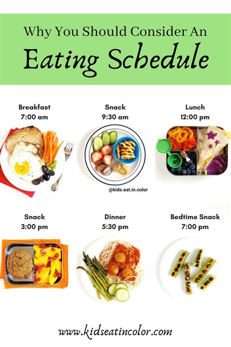 Three full meals a day are a thing of the past. Eating Schedules Help Picky Eaters - Nutrition for Kids in ...