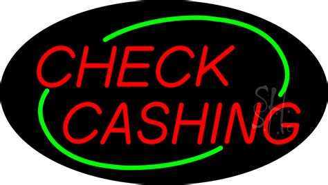 Check Cashing Animated Neon Sign Checks Cashed Neon Signs