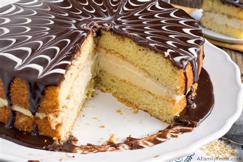 Whisk gently until smooth, 30. Boston Cream Pie is a buttery yellow sponge cake, filled ...