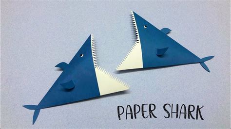 How To Make Paper Shark Origami Shark Easy Origami Tutorial Diy