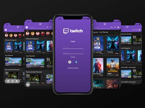 Full Twitch Application Redesign by Tom Boutin on Dribbble