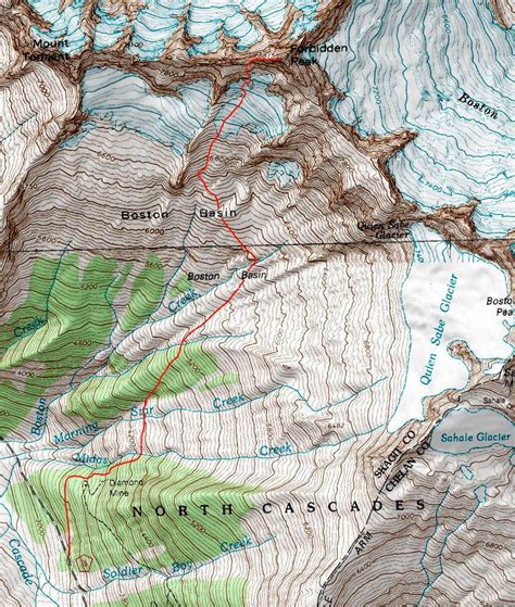 Forbidden Peak Topographic Map Photos Diagrams Topos Summitpost Vrogue