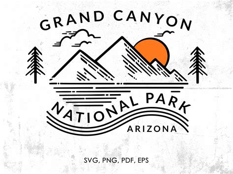 Grand Canyon National Park Svg Png Pdf Eps  Clipart Etsy