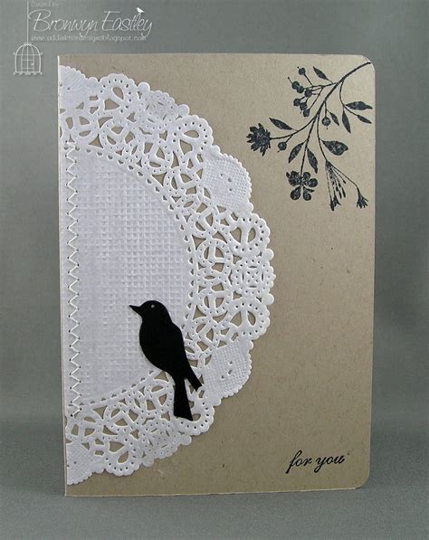 Addinktive Designs Doily Cards Cards Handmade Simple Cards Diy Cards