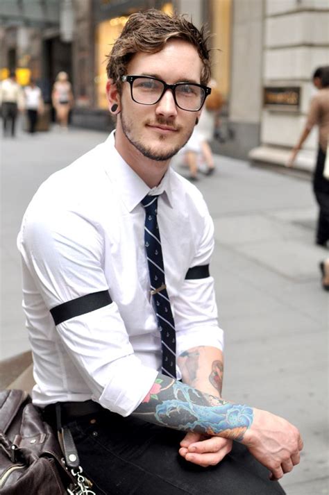 This Fellow Hipster Glasses Style Hipster Man