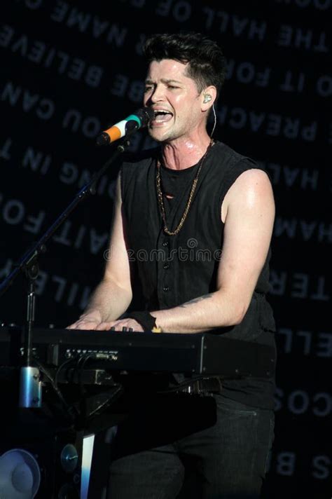Danny O Donoghue Lead Singer Of The Script Band Performs At St Jordi