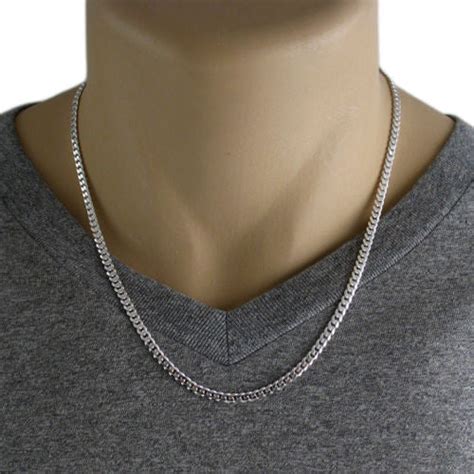 sterling silver cuban curb chain necklace 3 5mm gauge 100 available 925express