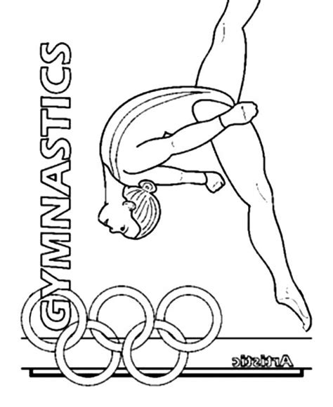 Get This Printable Gymnastics Coloring Pages P Hb