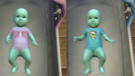 Mod The Sims Ts2 Alien Skin Non Default Default Babies Updated