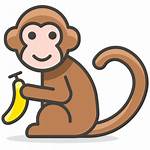Monkey Monyet Transparent Animal Icons Icon Mono